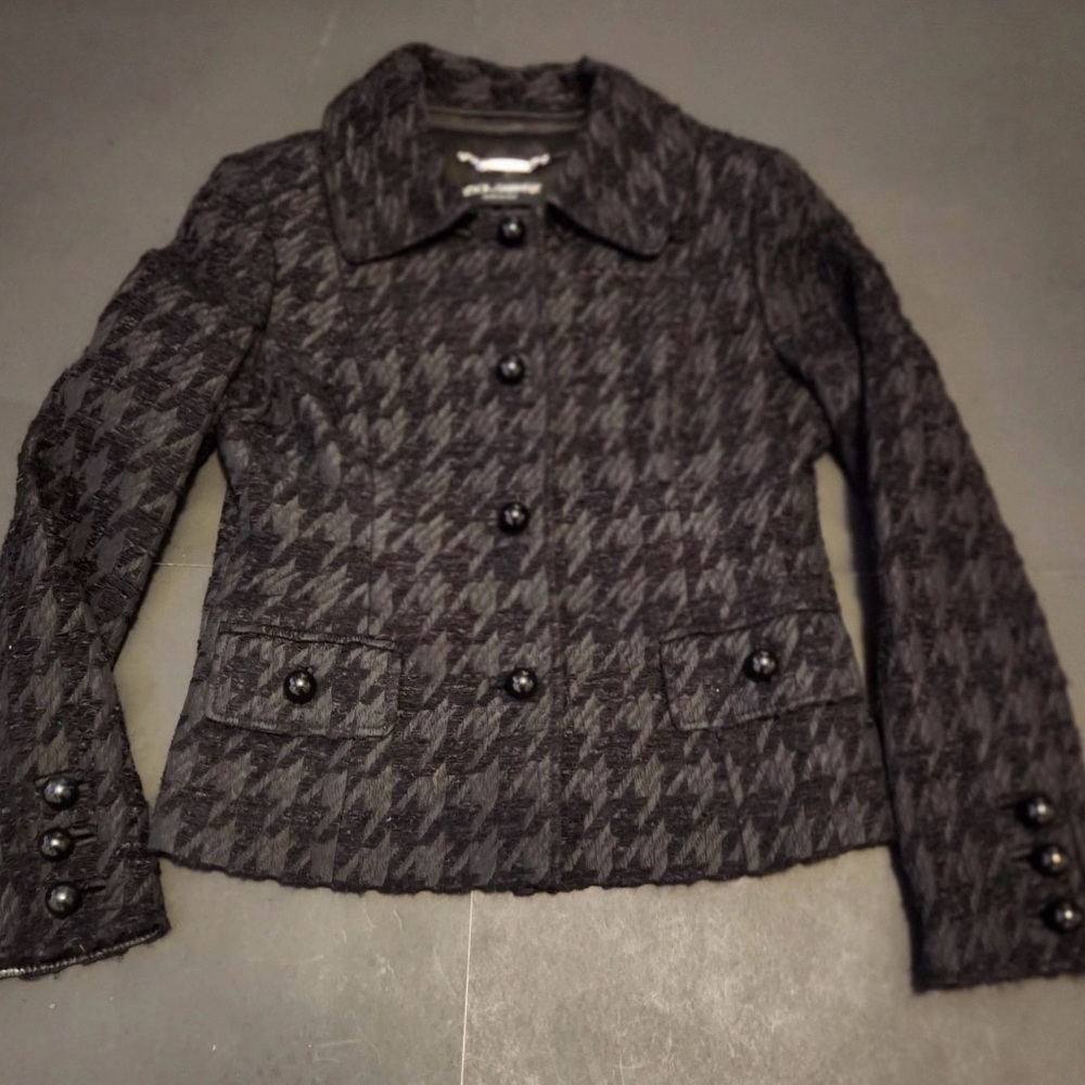 DOLCE & GABBANA Black Suit Blazer Skirt Suit Set VINTAGE - Picture 6 of 13
